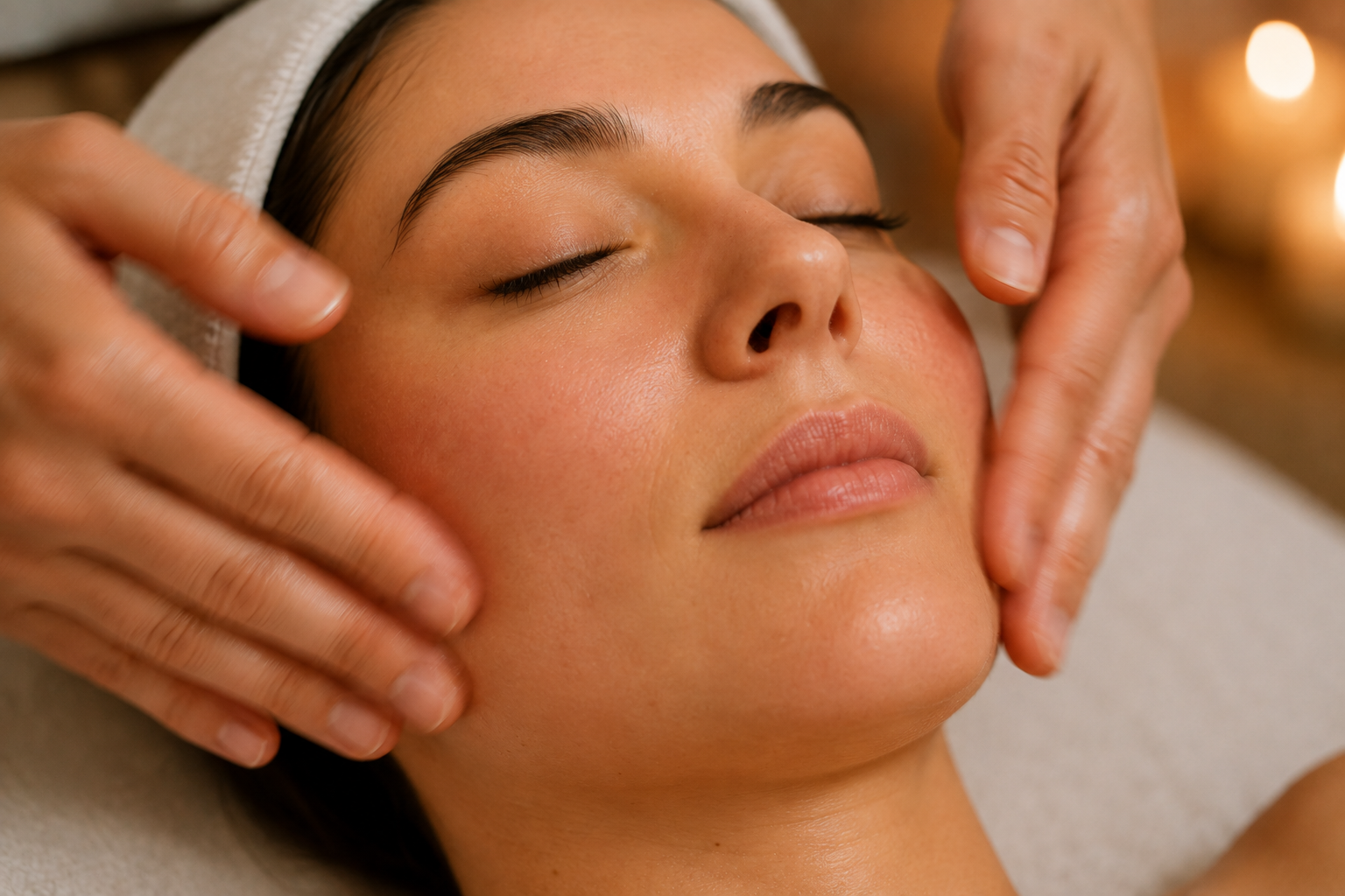 Masaje facial revitalizante para pieles apagadas