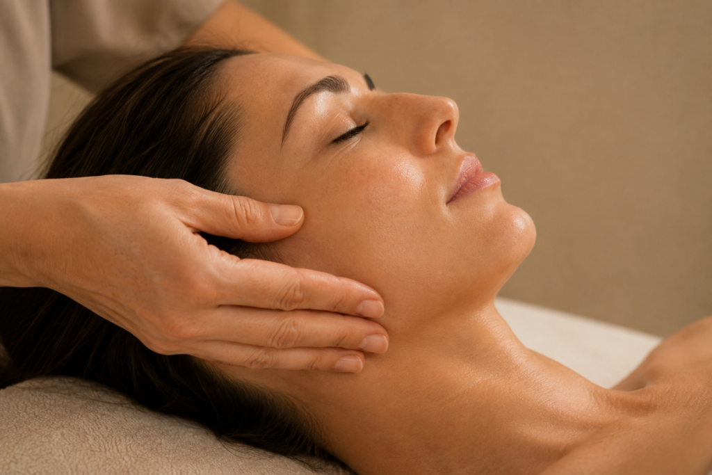 Masaje kobido en Palafrugell: masaje facial y mandíbula
