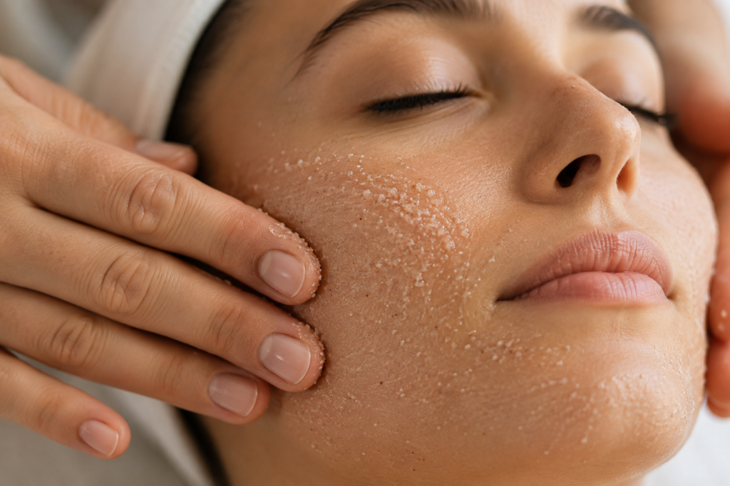 Exfoliante facial cremoso para pieles apagadas