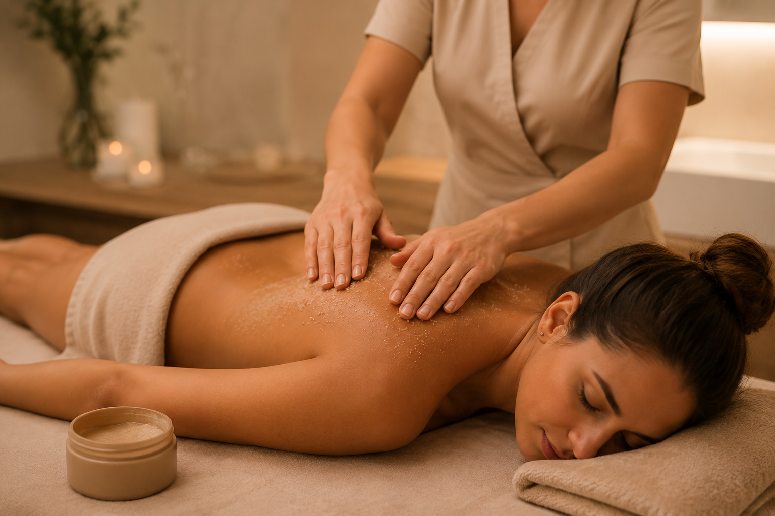 Exfoliación corporal en Palafrugell con masaje relajante